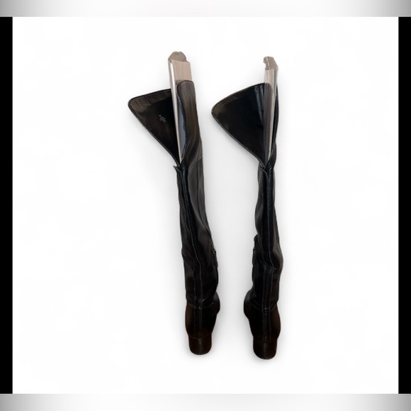 Ralph Lauren Dallyce Over The Knee Boots Women’s Size 10B Black Chic Bold Party - Picture 5 of 14